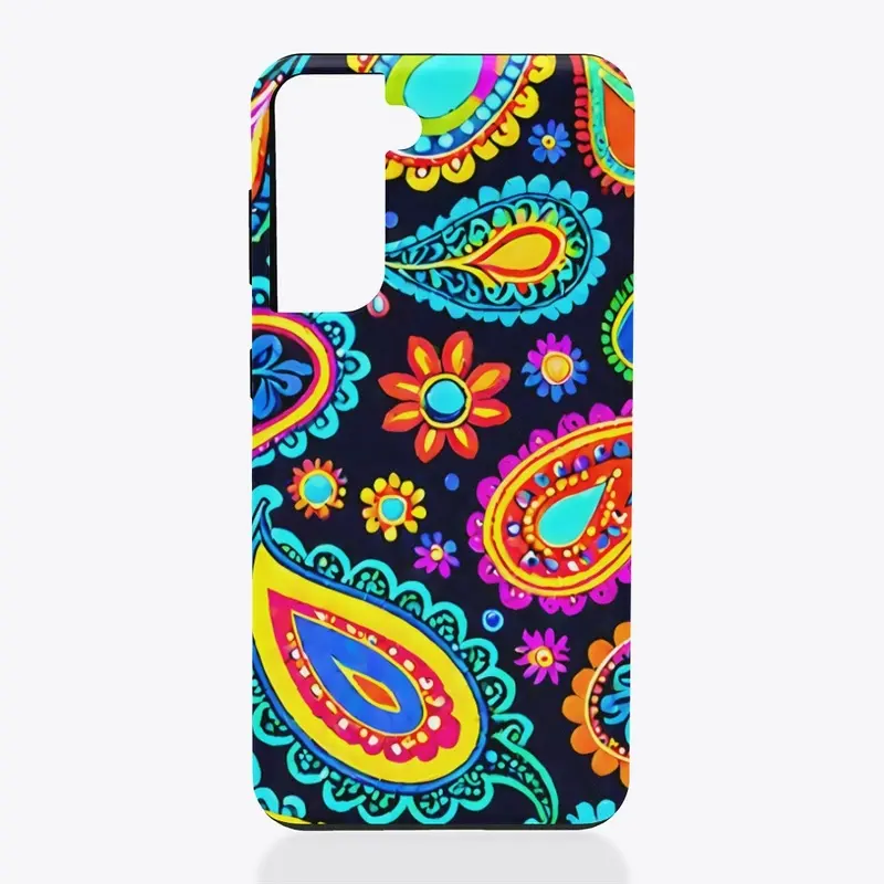 Neon Paisley All-Over Print