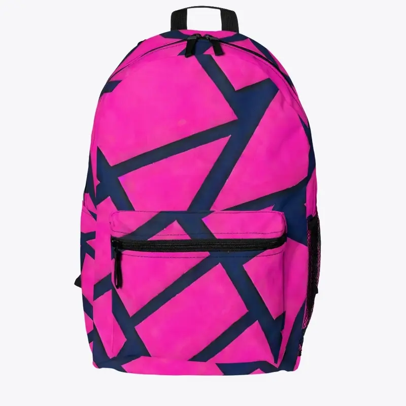 Hot Pink Geometric All-Over Print