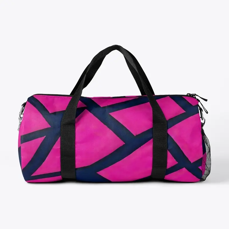 Hot Pink Geometric All-Over Print