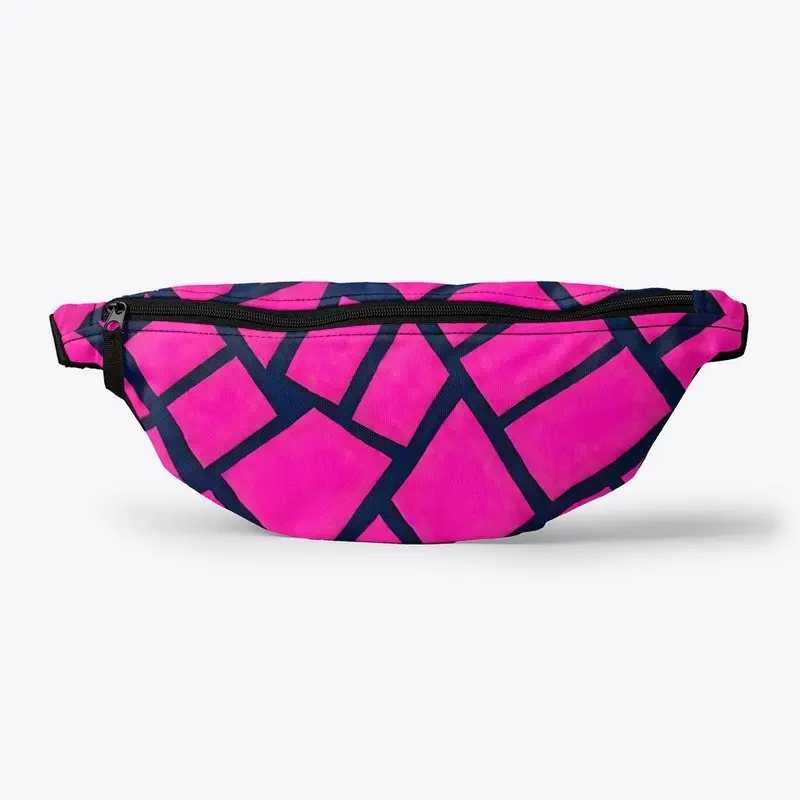 Hot Pink Geometric All-Over Print