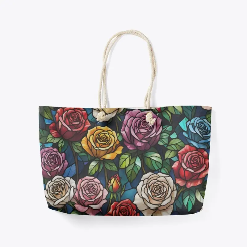 Stained Roses All-Over Print