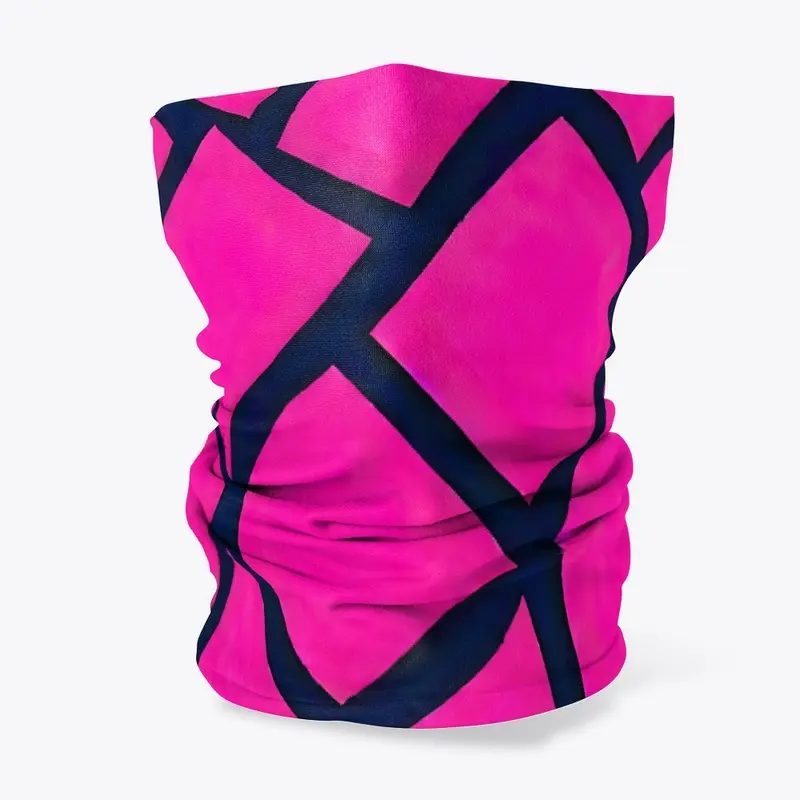 Hot Pink Geometric All-Over Print