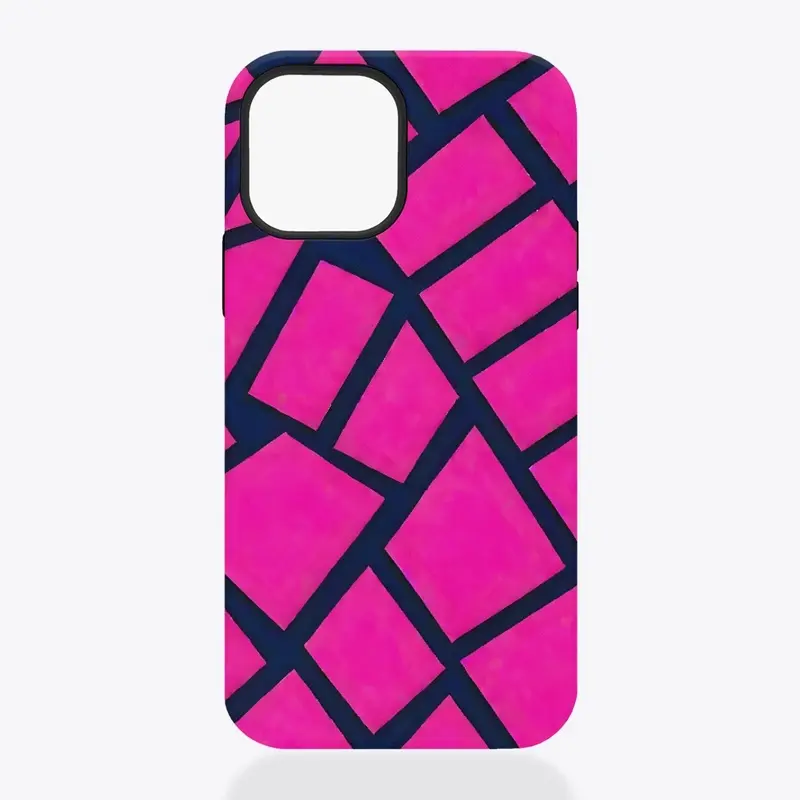 Hot Pink Geometric All-Over Print