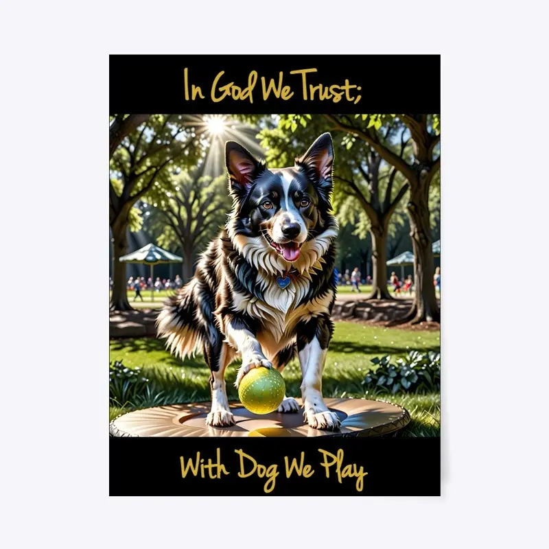 In God We Trust; With Dog We Play