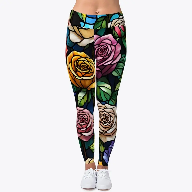 Stained Roses All-Over Print