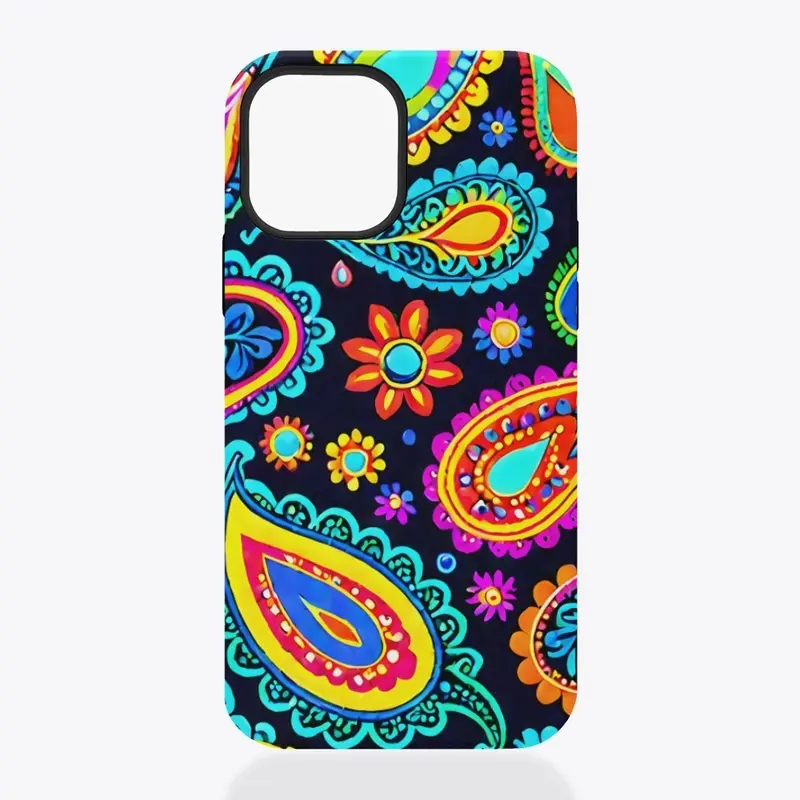 Neon Paisley All-Over Print