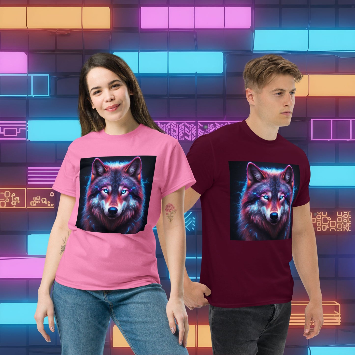 Electrifying Alpha Wolf Unisex T-Shirt