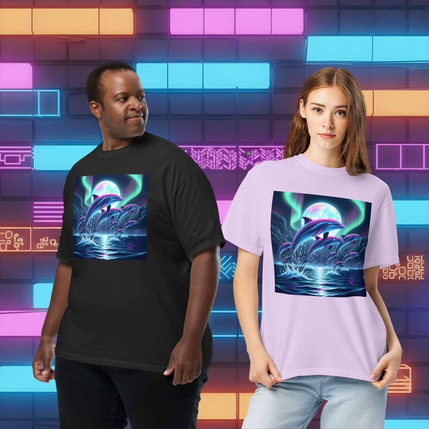Aurora Dolphin Unisex T-Shirt