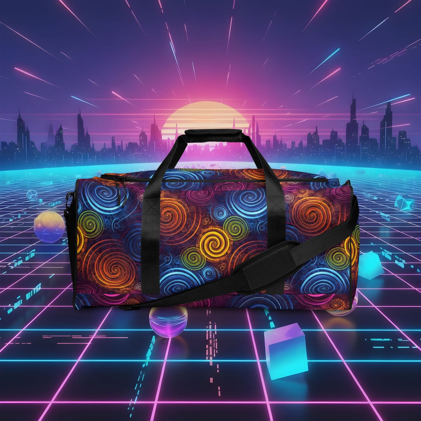 Electric Spiral Duffle Bag