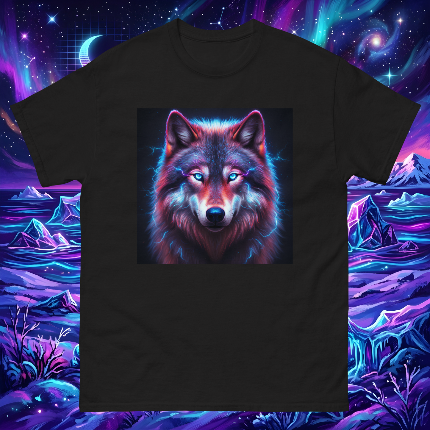 Electrifying Alpha Wolf Unisex T-Shirt