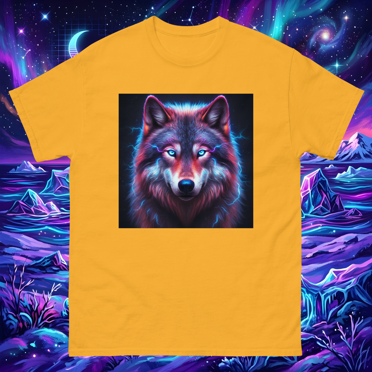 Electrifying Alpha Wolf Unisex T-Shirt