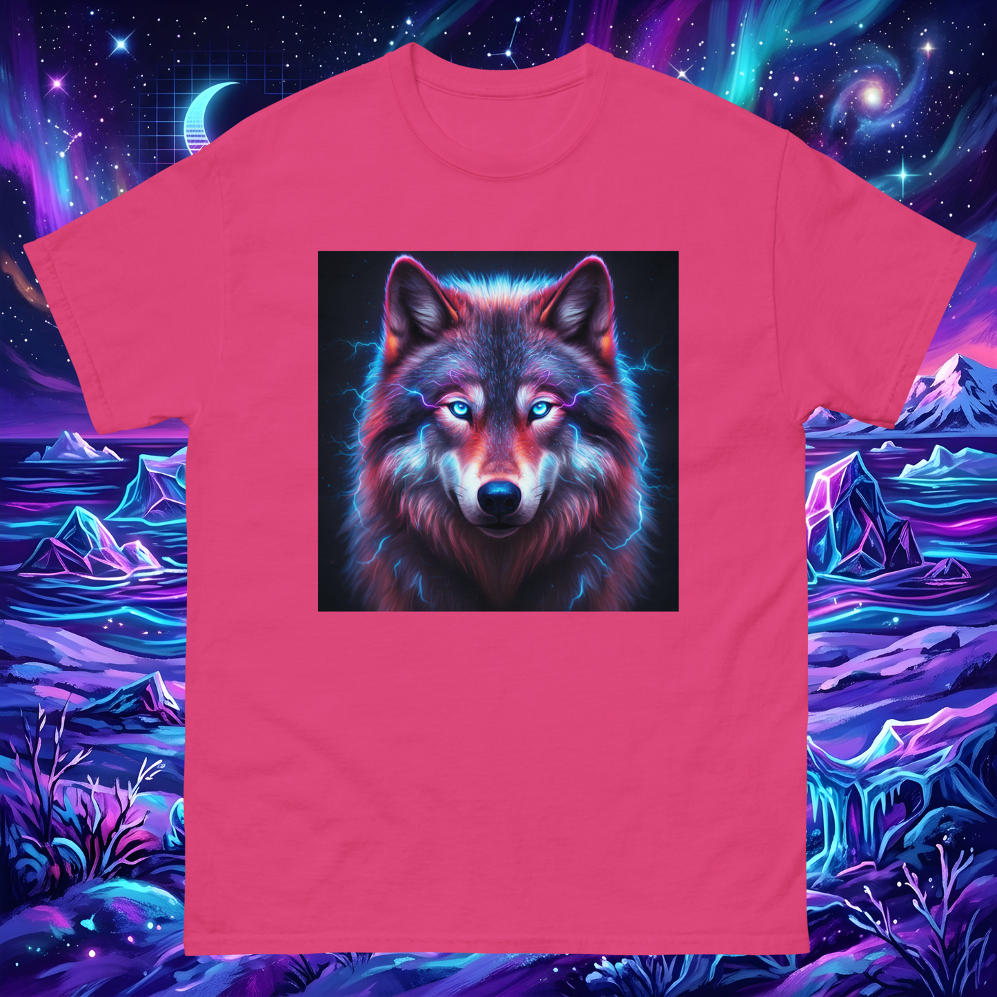 Electrifying Alpha Wolf Unisex T-Shirt
