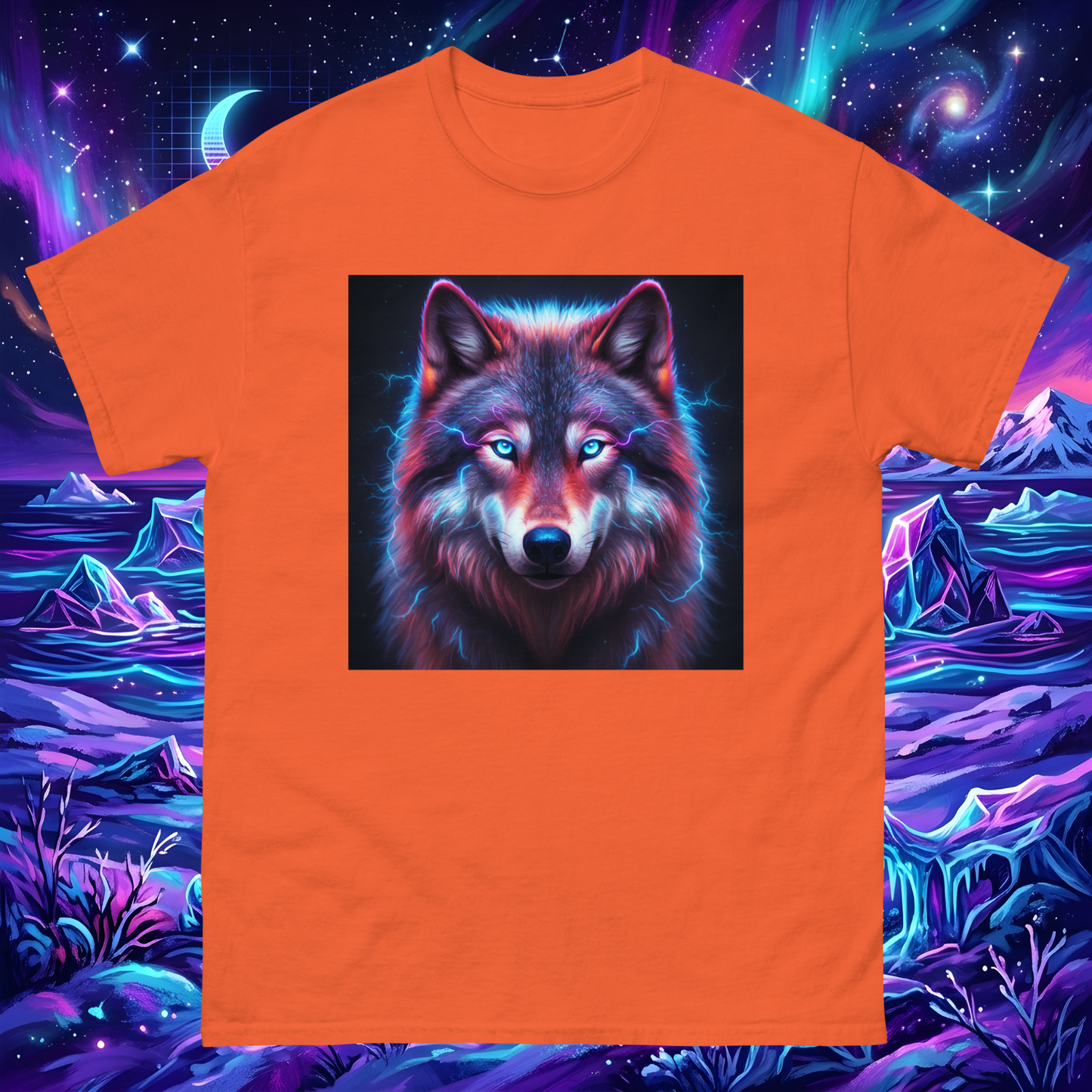 Electrifying Alpha Wolf Unisex T-Shirt