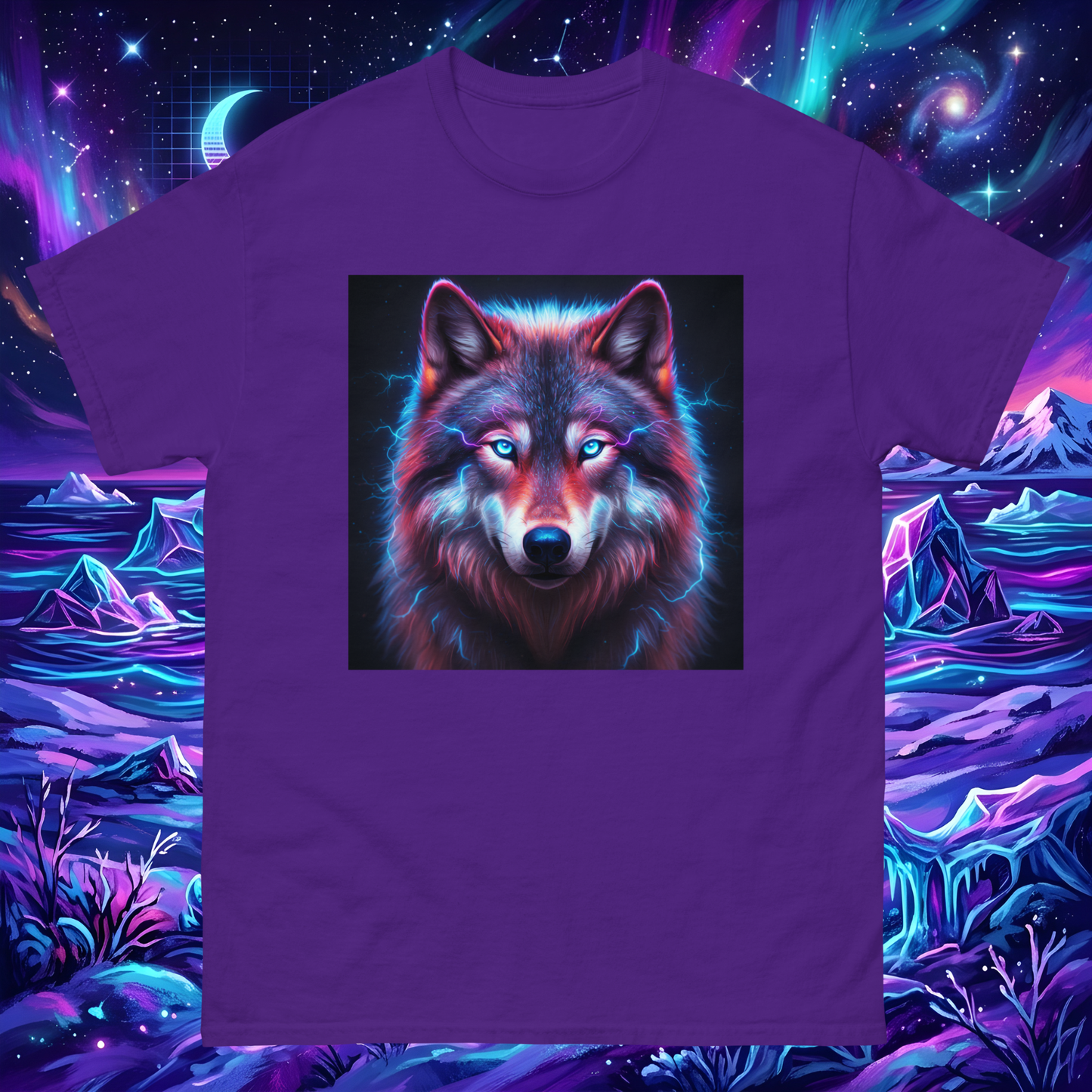 Electrifying Alpha Wolf Unisex T-Shirt