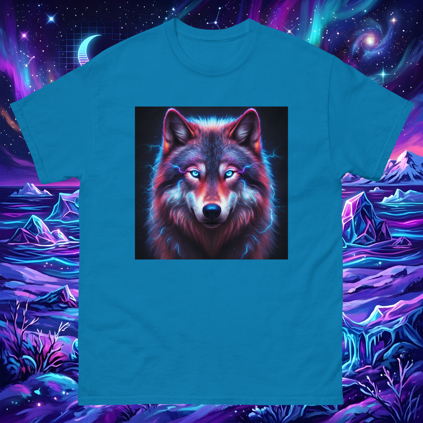 Electrifying Alpha Wolf Unisex T-Shirt