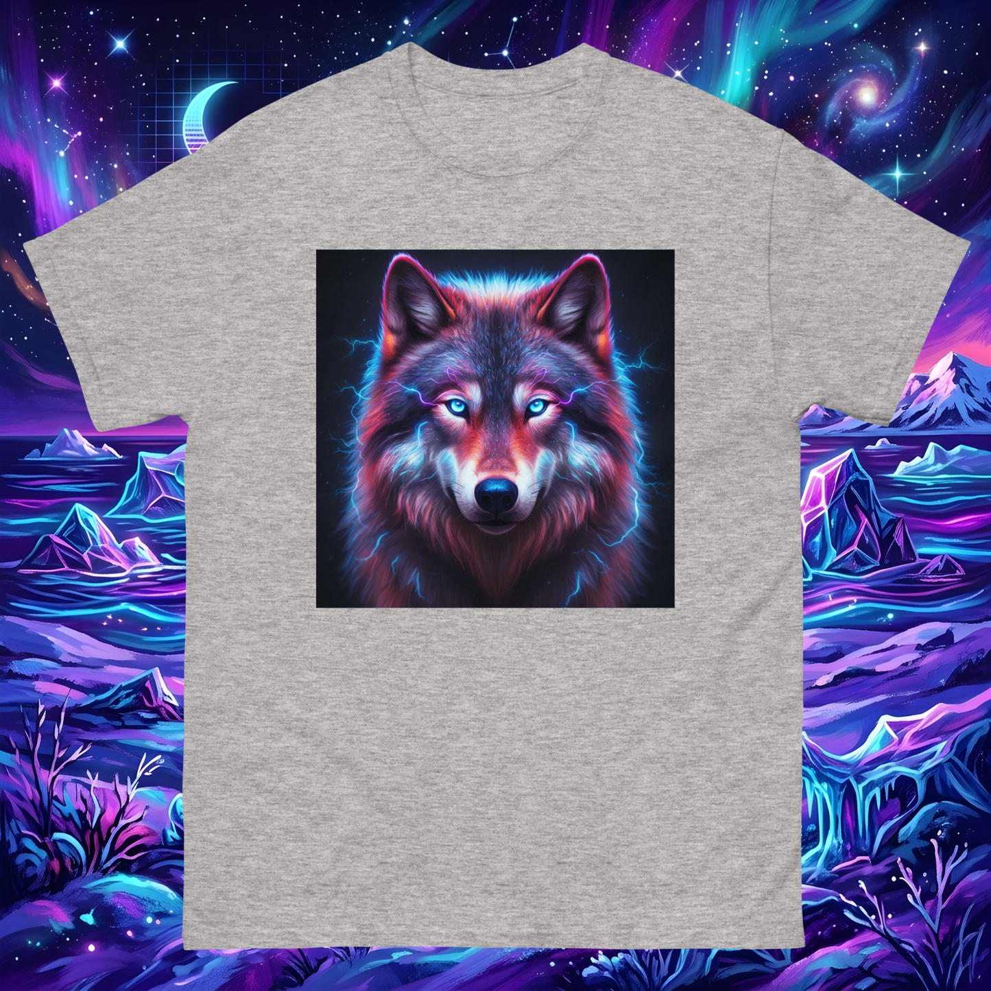 Electrifying Alpha Wolf Unisex T-Shirt