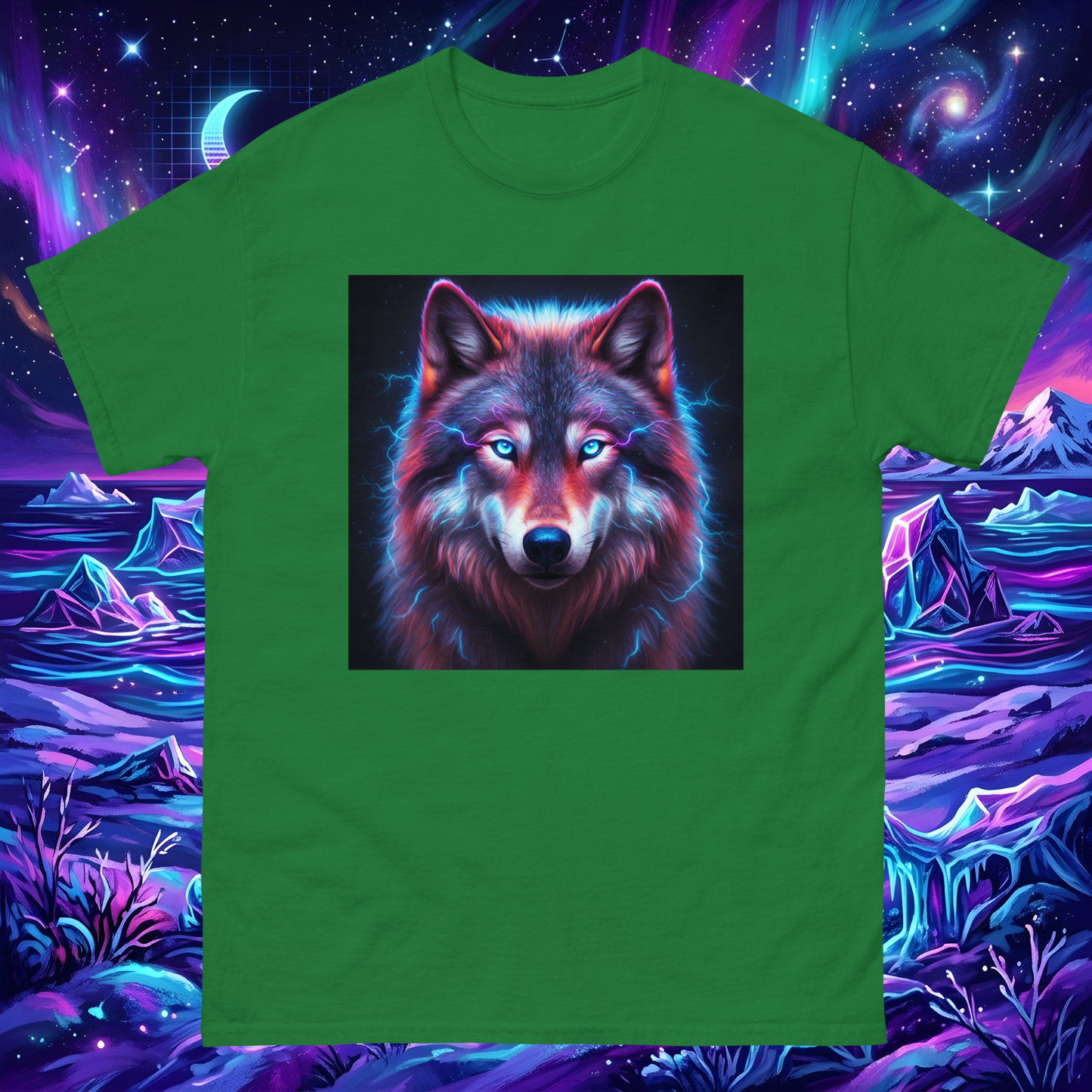 Electrifying Alpha Wolf Unisex T-Shirt