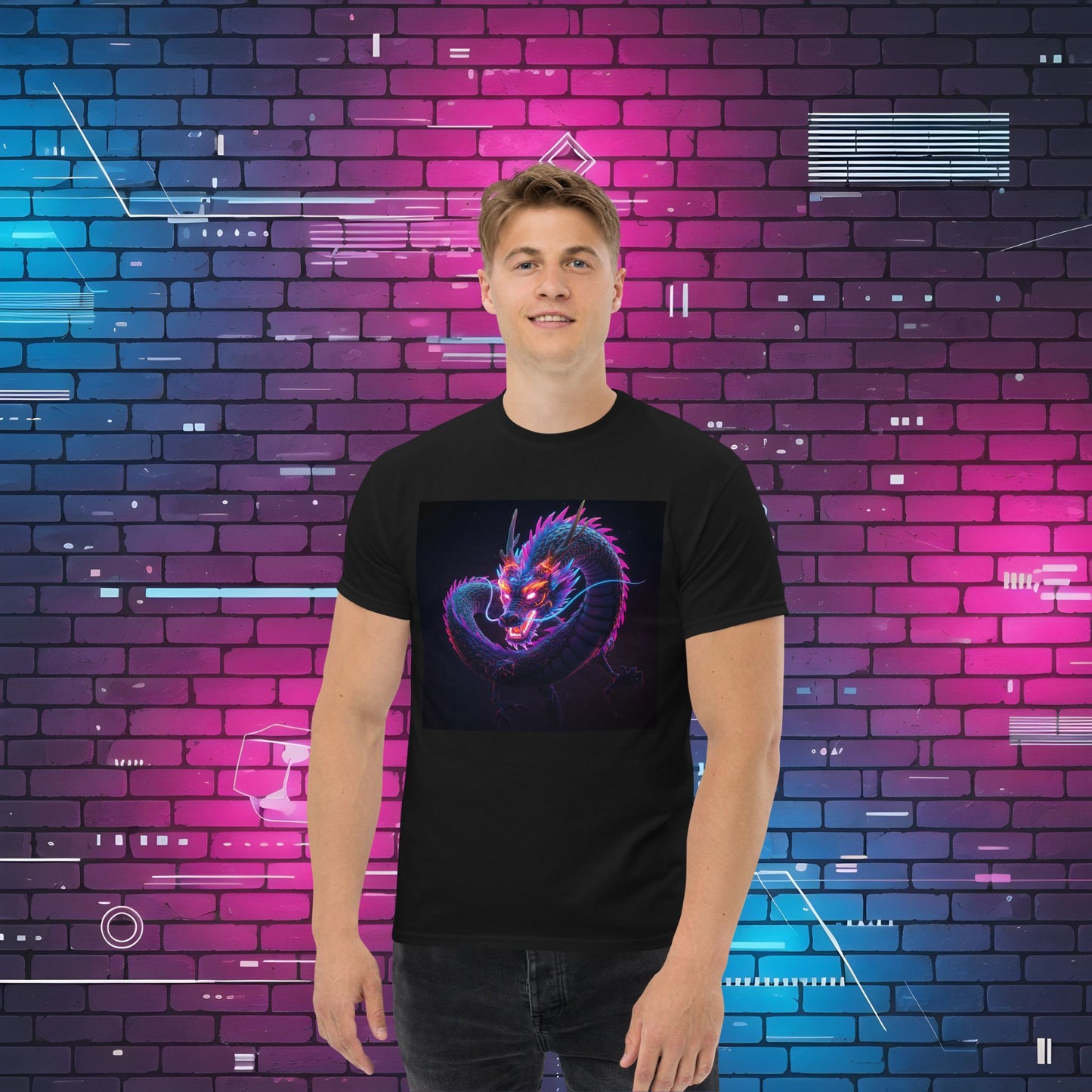 Legendary Neon – Cyberpunk Dragon Unisex T-Shirt
