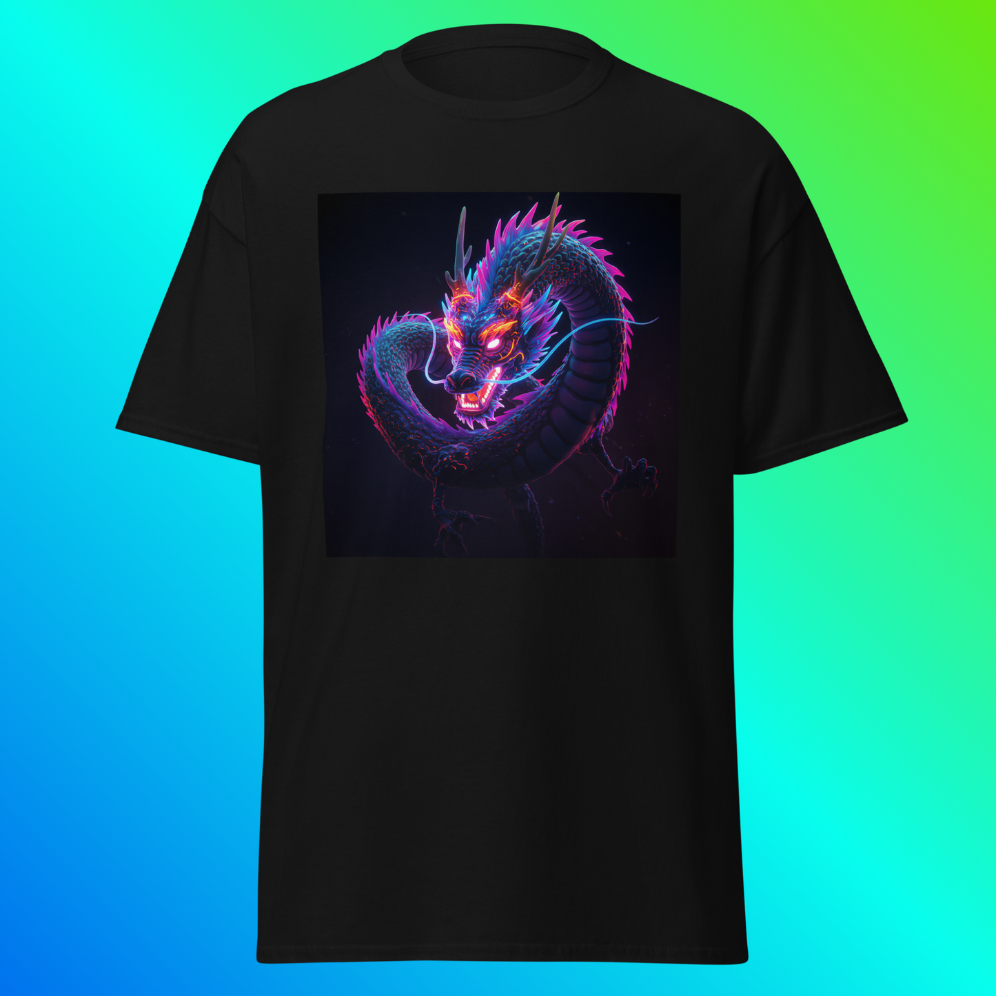 Legendary Neon – Cyberpunk Dragon Unisex T-Shirt