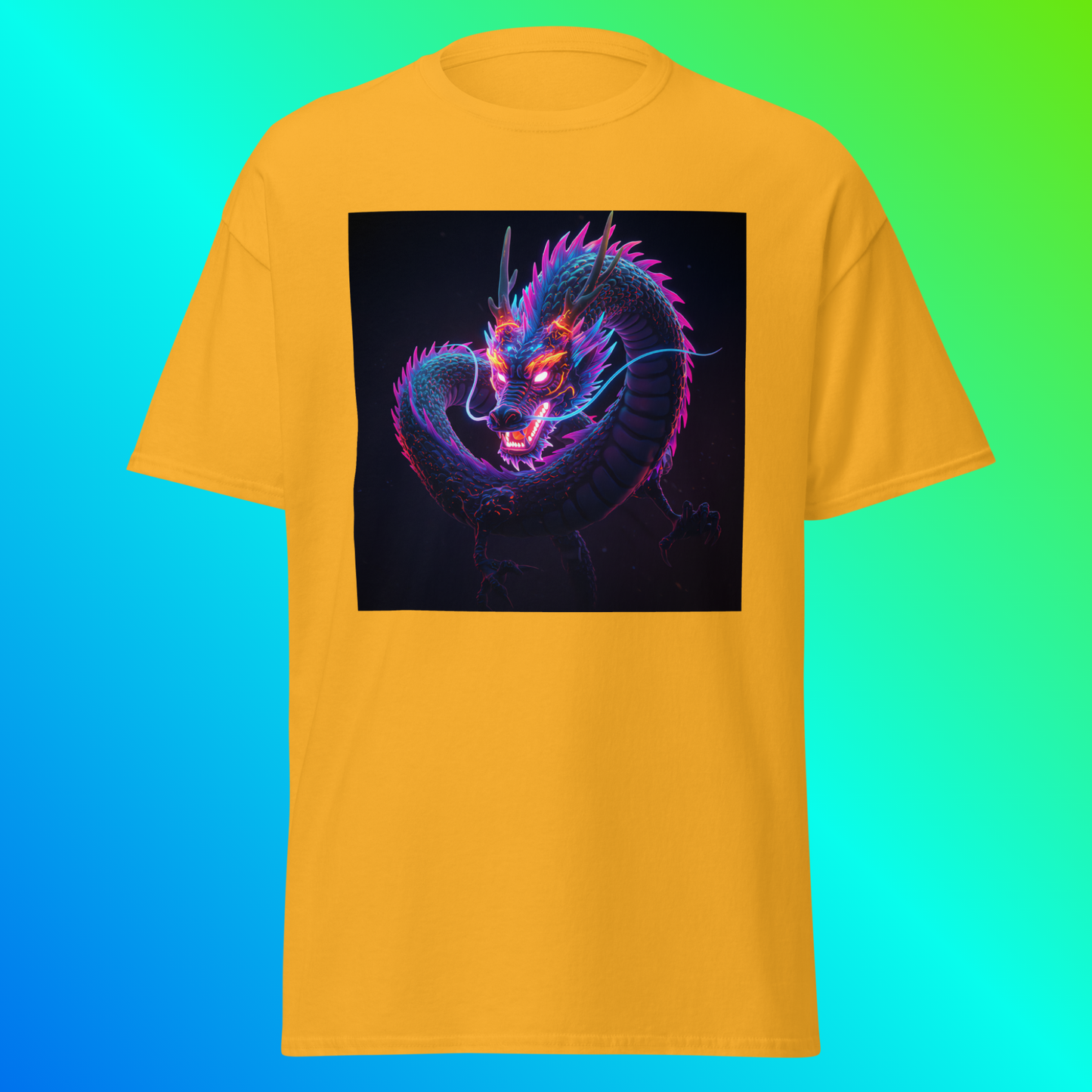 Legendary Neon – Cyberpunk Dragon Unisex T-Shirt