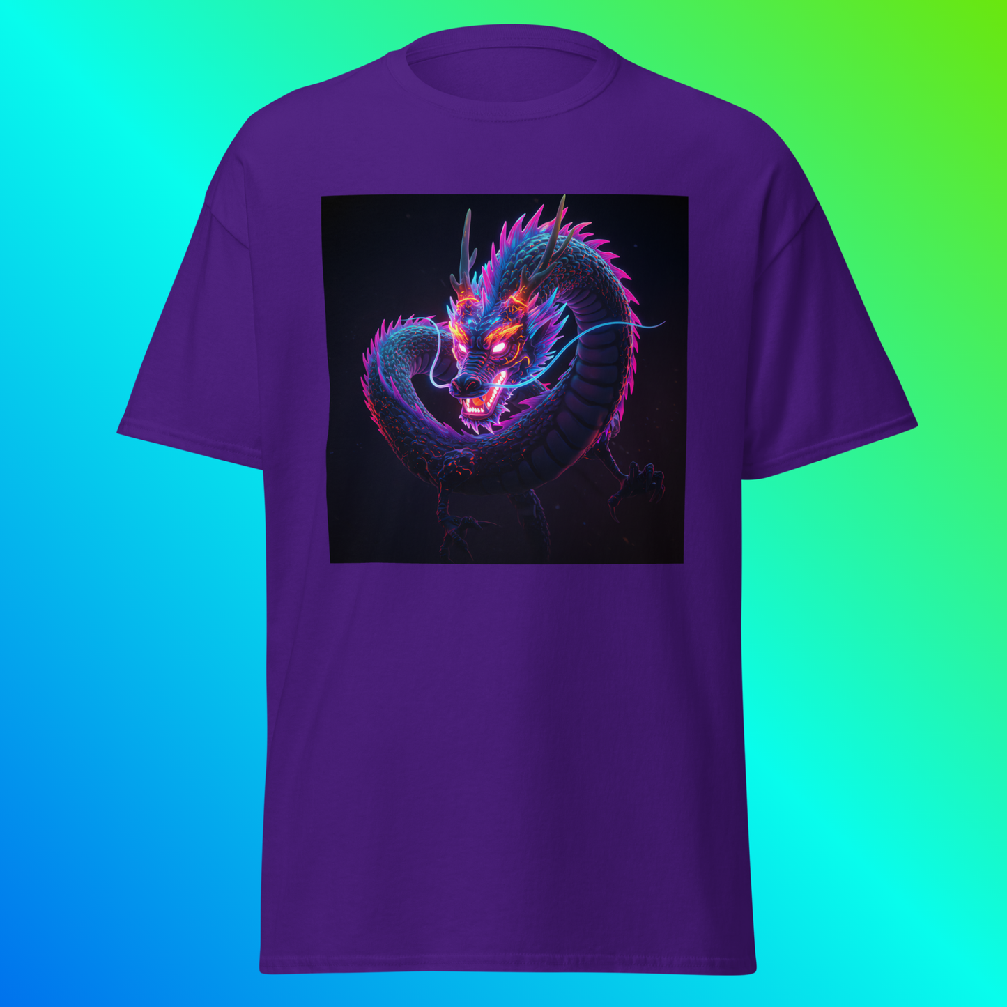 Legendary Neon – Cyberpunk Dragon Unisex T-Shirt