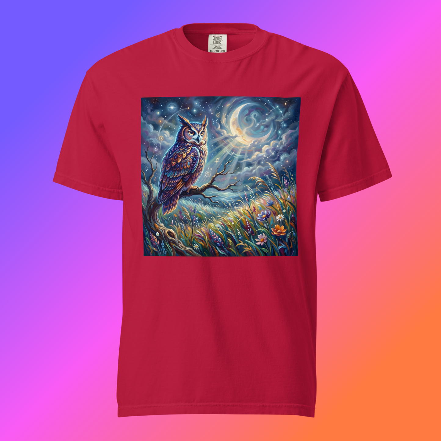 Moonlit Owl Unisex T-Shirt