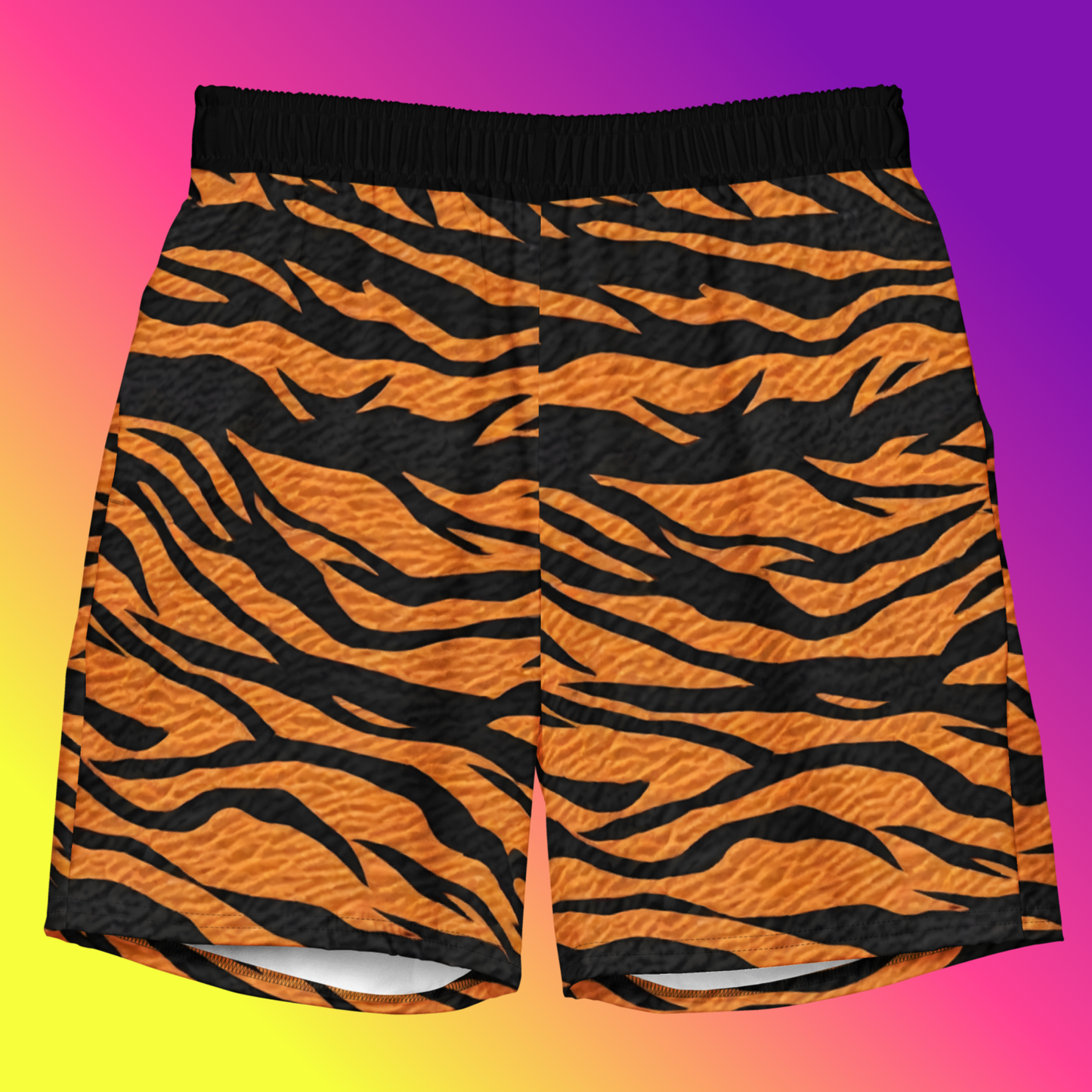 Prowl Around in Style – Tiger Stripe Men's Swim Trunks
