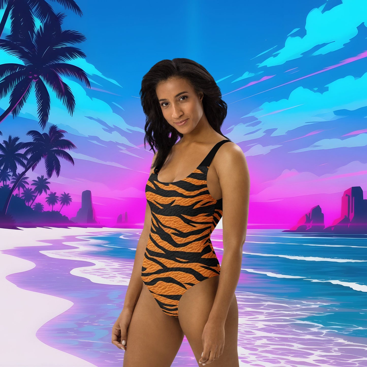 Fierce & Fabulous - Tiger Stripe One-Piece