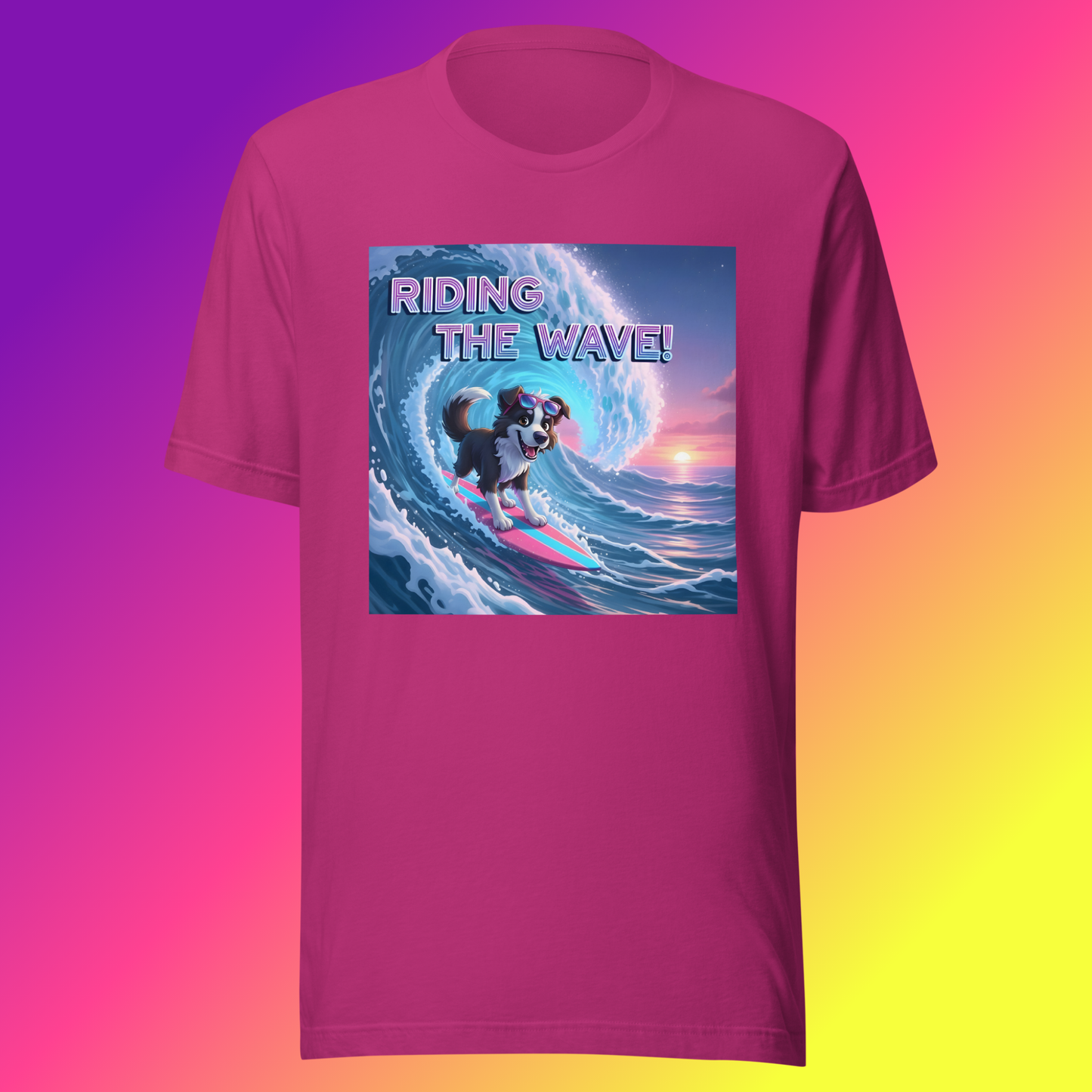 Scout- Wave Rider Collie Unisex T-Shirt