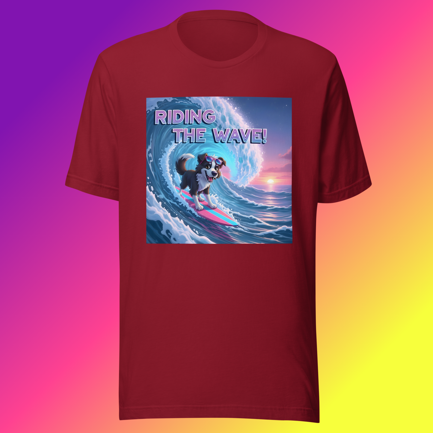 Scout- Wave Rider Collie Unisex T-Shirt