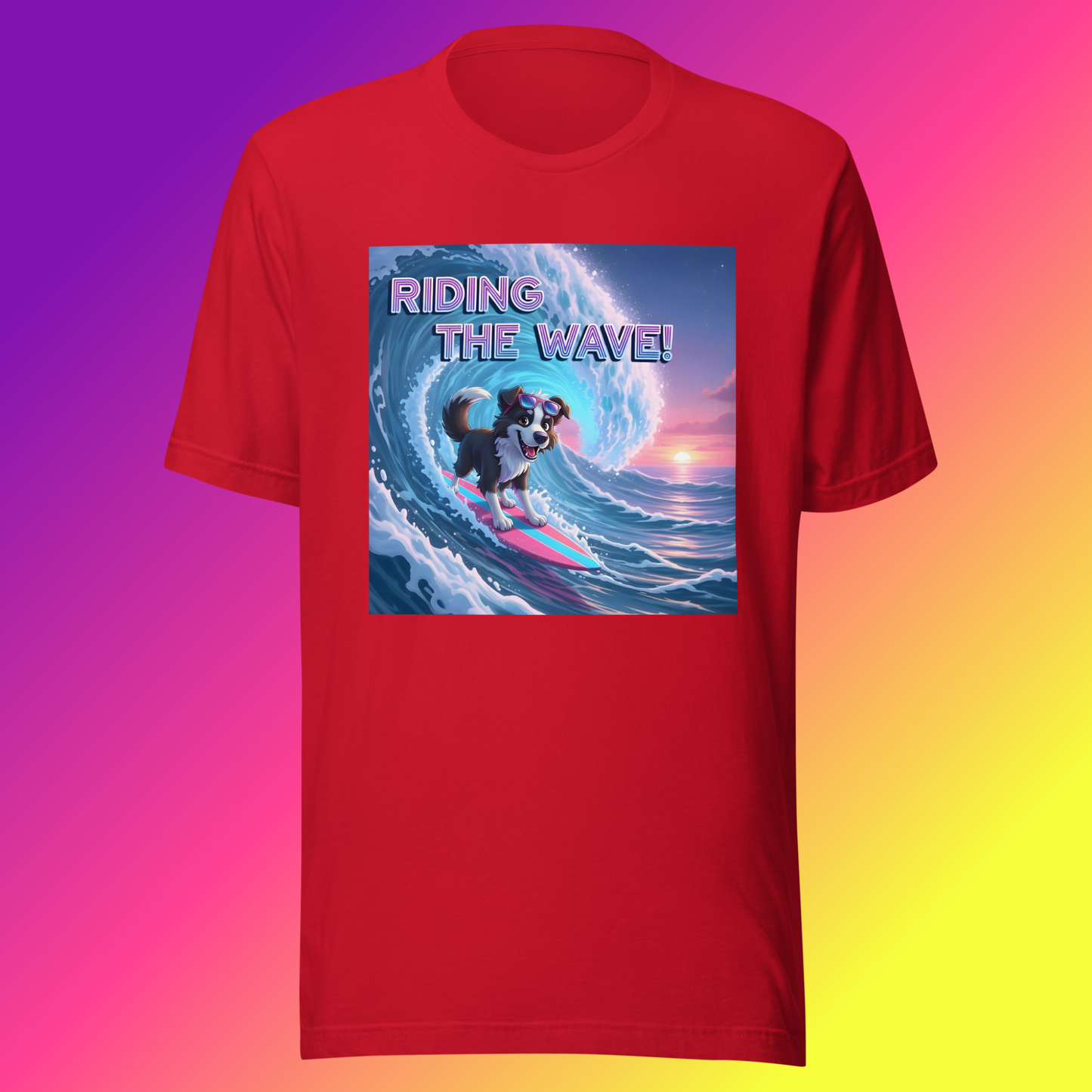 Scout- Wave Rider Collie Unisex T-Shirt