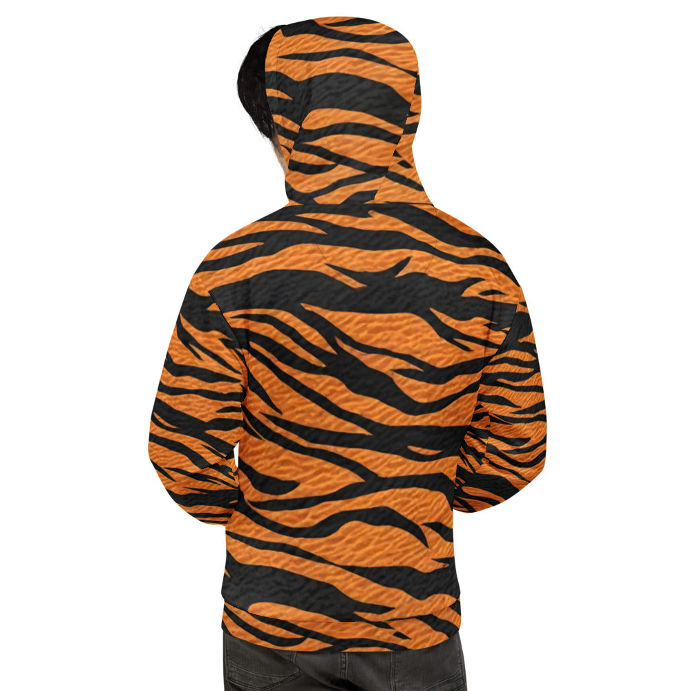 Unleash Your Inner Beast – Tiger Stripe Unisex Hoodie