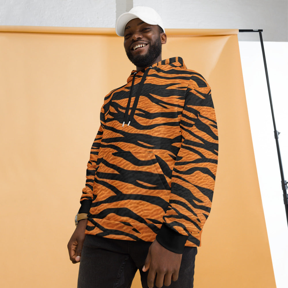 Unleash Your Inner Beast – Tiger Stripe Unisex Hoodie