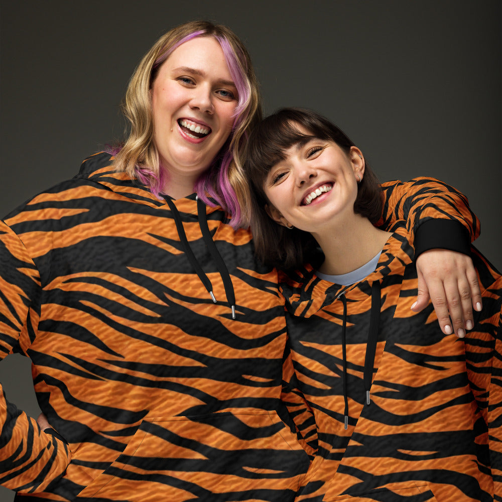 Unleash Your Inner Beast – Tiger Stripe Unisex Hoodie