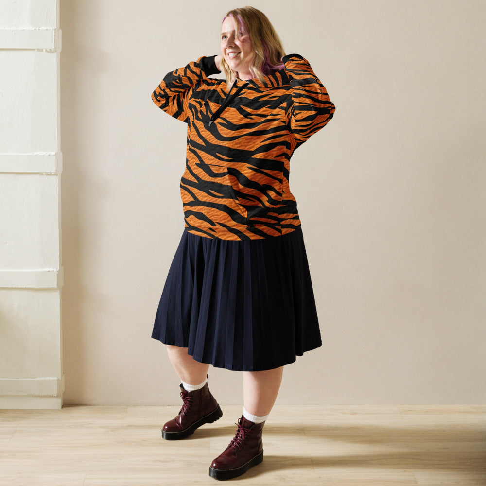 Unleash Your Inner Beast – Tiger Stripe Unisex Hoodie