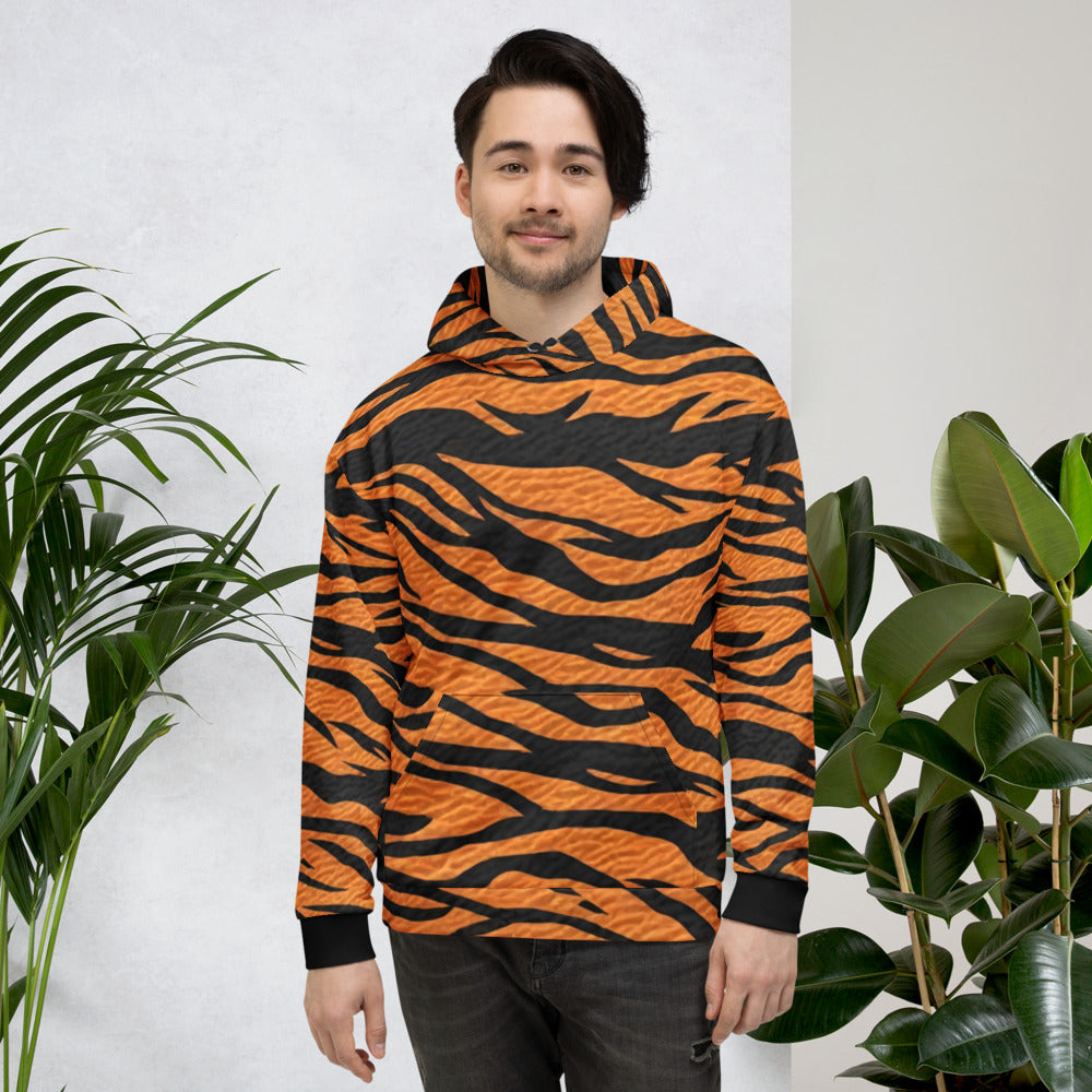 Unleash Your Inner Beast – Tiger Stripe Unisex Hoodie