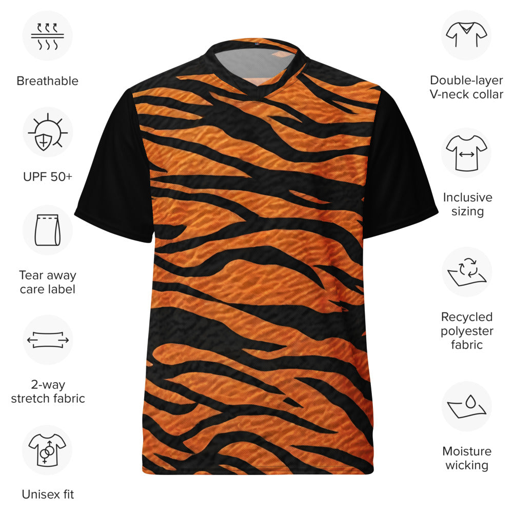 Earn Your Stripes- Tiger Stripe Unisex Sports Jersey