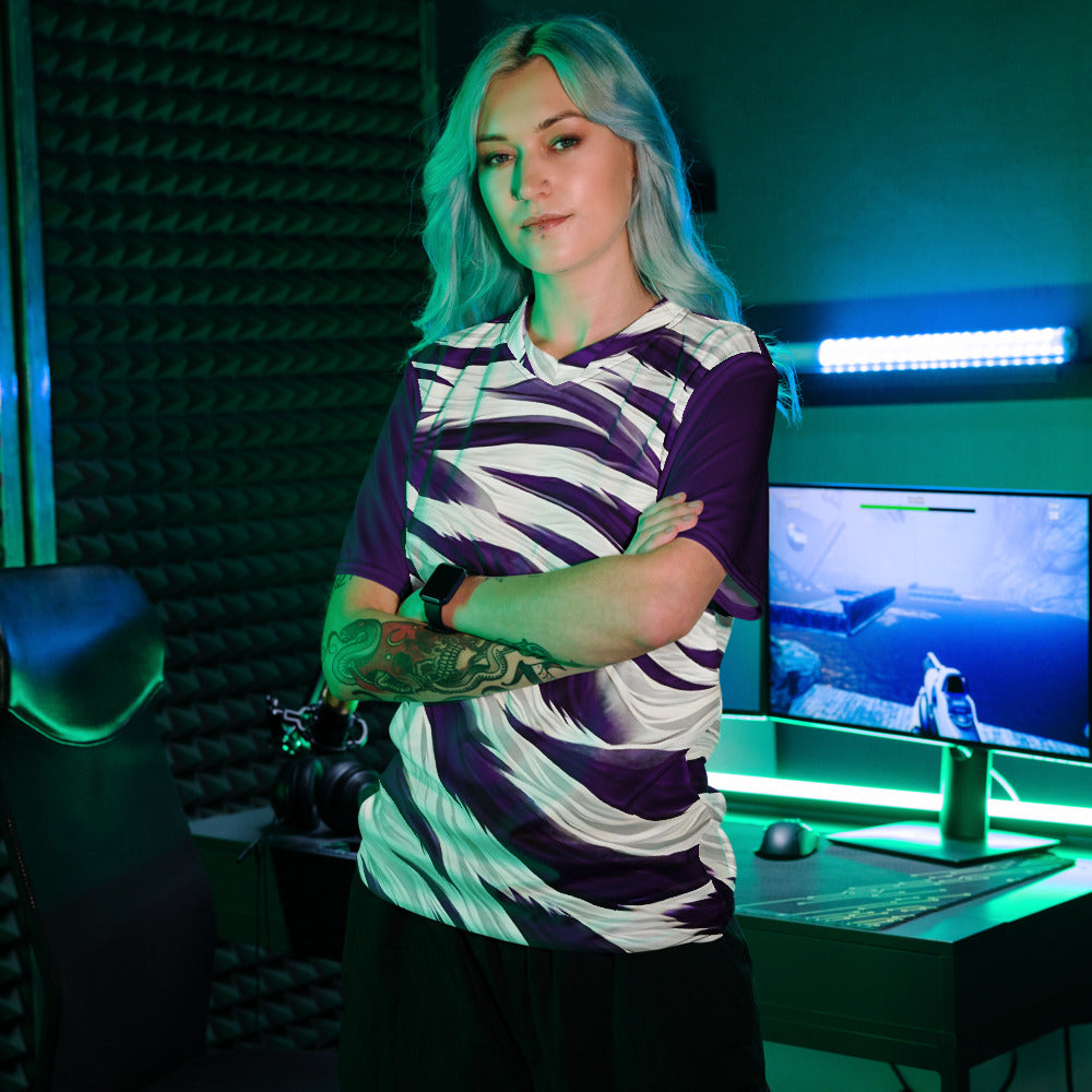 Siberian Prowl – Purple Tiger Unisex Sports Jersey