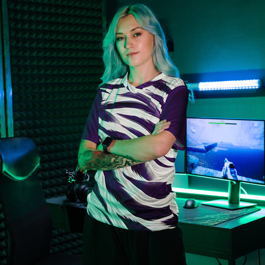 Siberian Prowl – Purple Tiger Unisex Sports Jersey