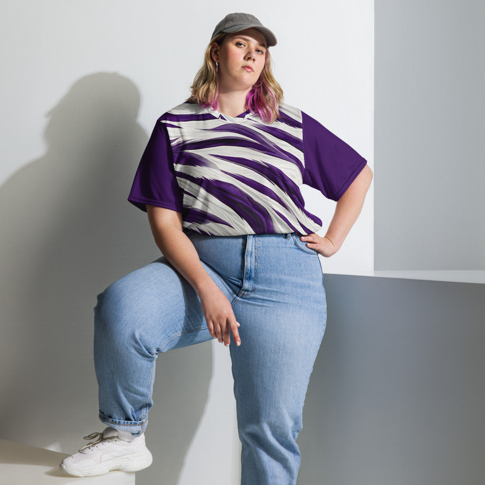 Siberian Prowl – Purple Tiger Unisex Sports Jersey