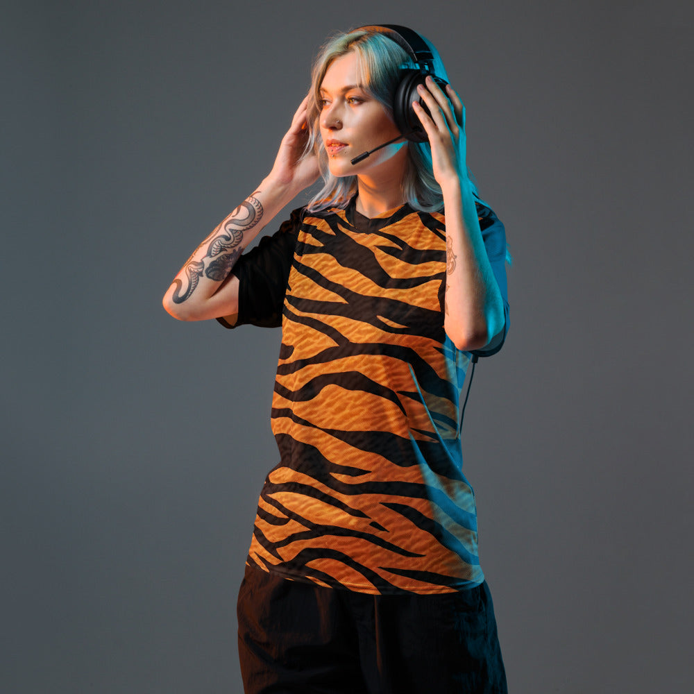 Earn Your Stripes- Tiger Stripe Unisex Sports Jersey