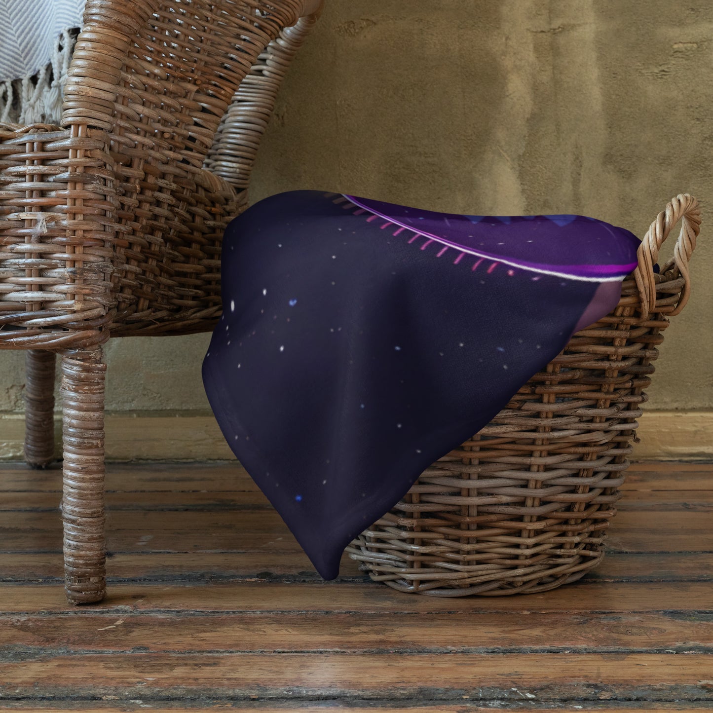 Funky French Bulldog Throw Blanket