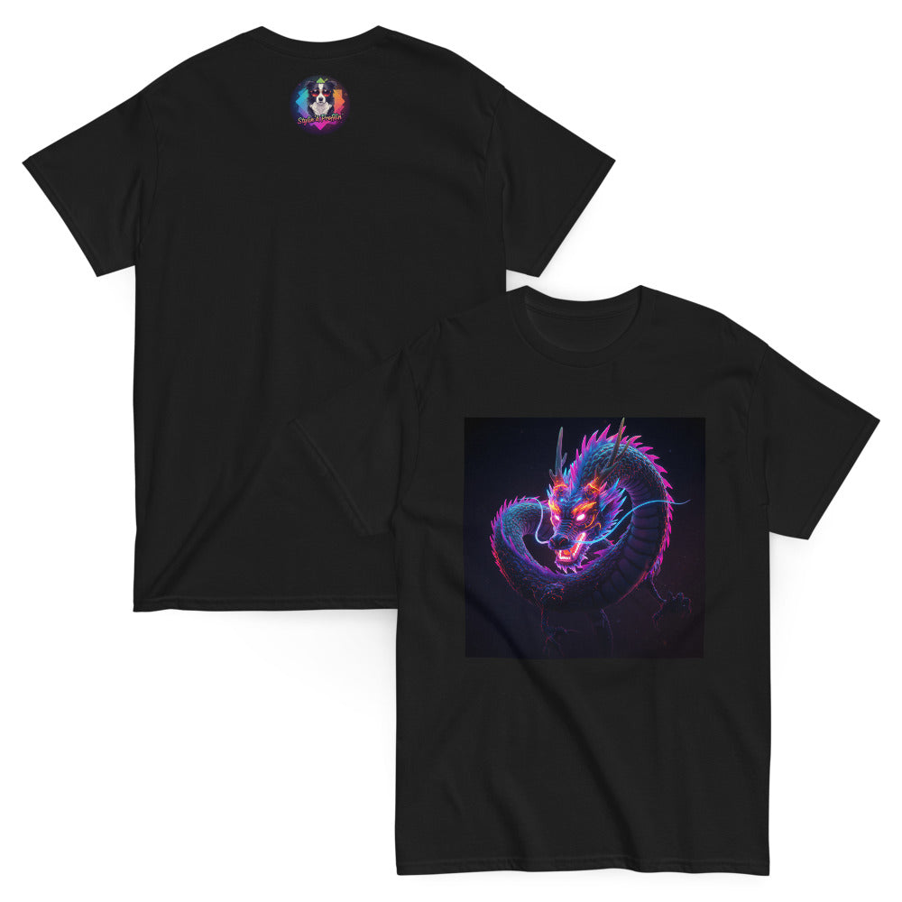 Neon Serpent – Cyberpunk Dragon Unisex T-Shirt