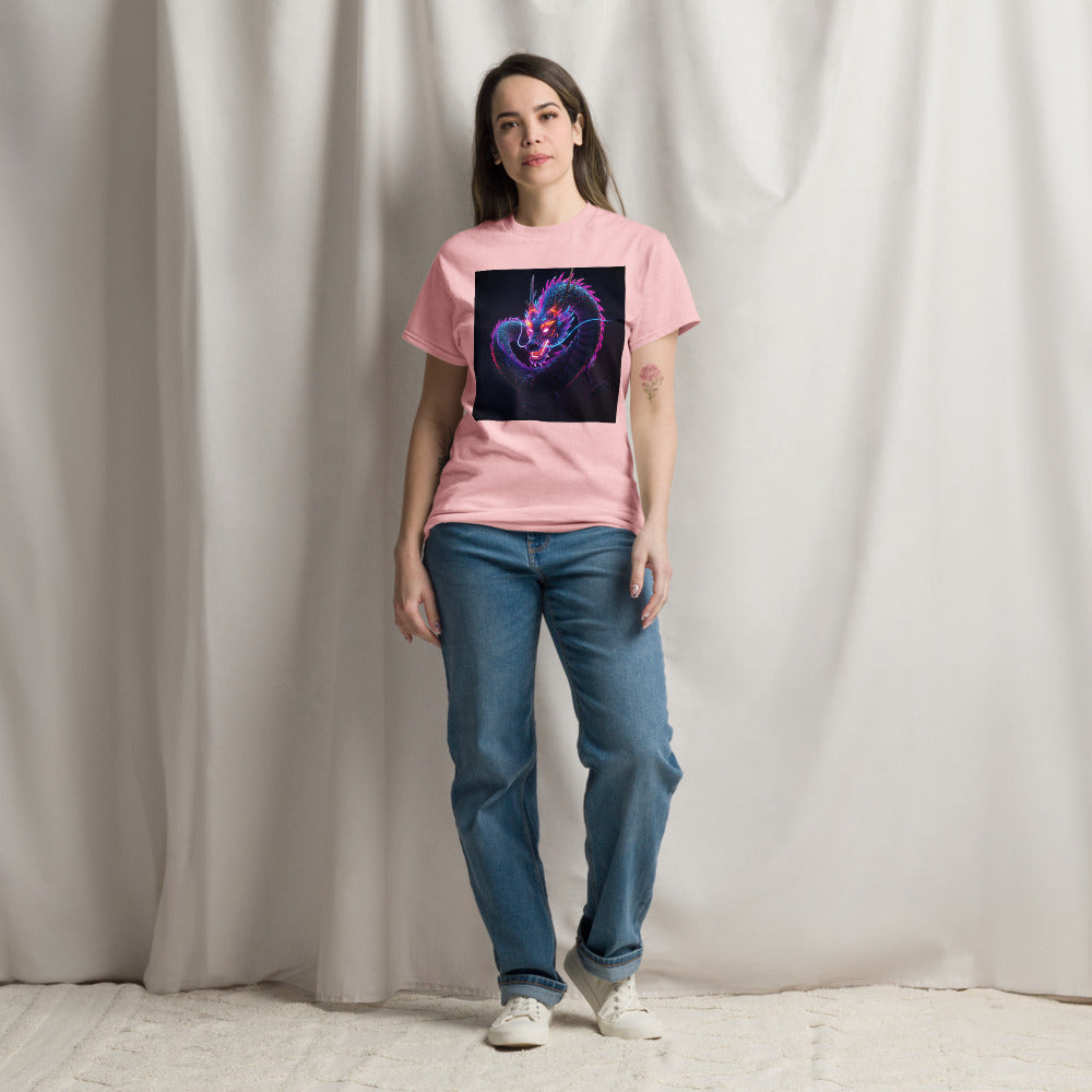 Neon Serpent – Cyberpunk Dragon Unisex T-Shirt